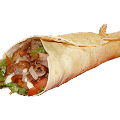 Kebab im Fladenbrot (Rindfleisch)