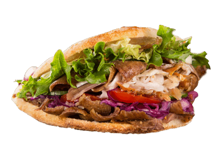Kebab im Taschenbrot (Poulet)